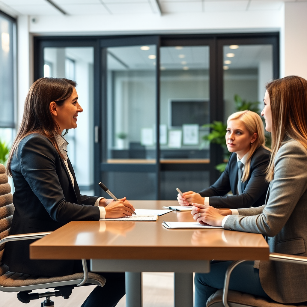 Professionelle Beratung für Privatkredite mit Finanzexperten in modernem Büro